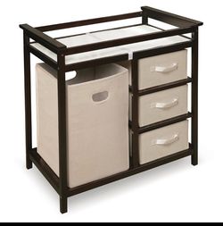Baby Changing Table with Hamper and Baskets