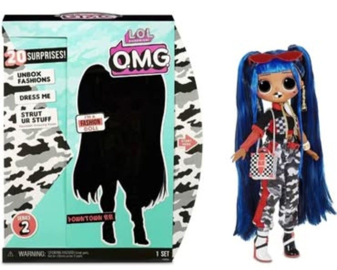 LOL Surprise OMG Downtown B.B. Fashion Doll with 20 Surprises