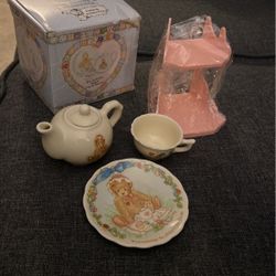 Cherished Teddies Ceramic Tea Pot Set NEW !! 