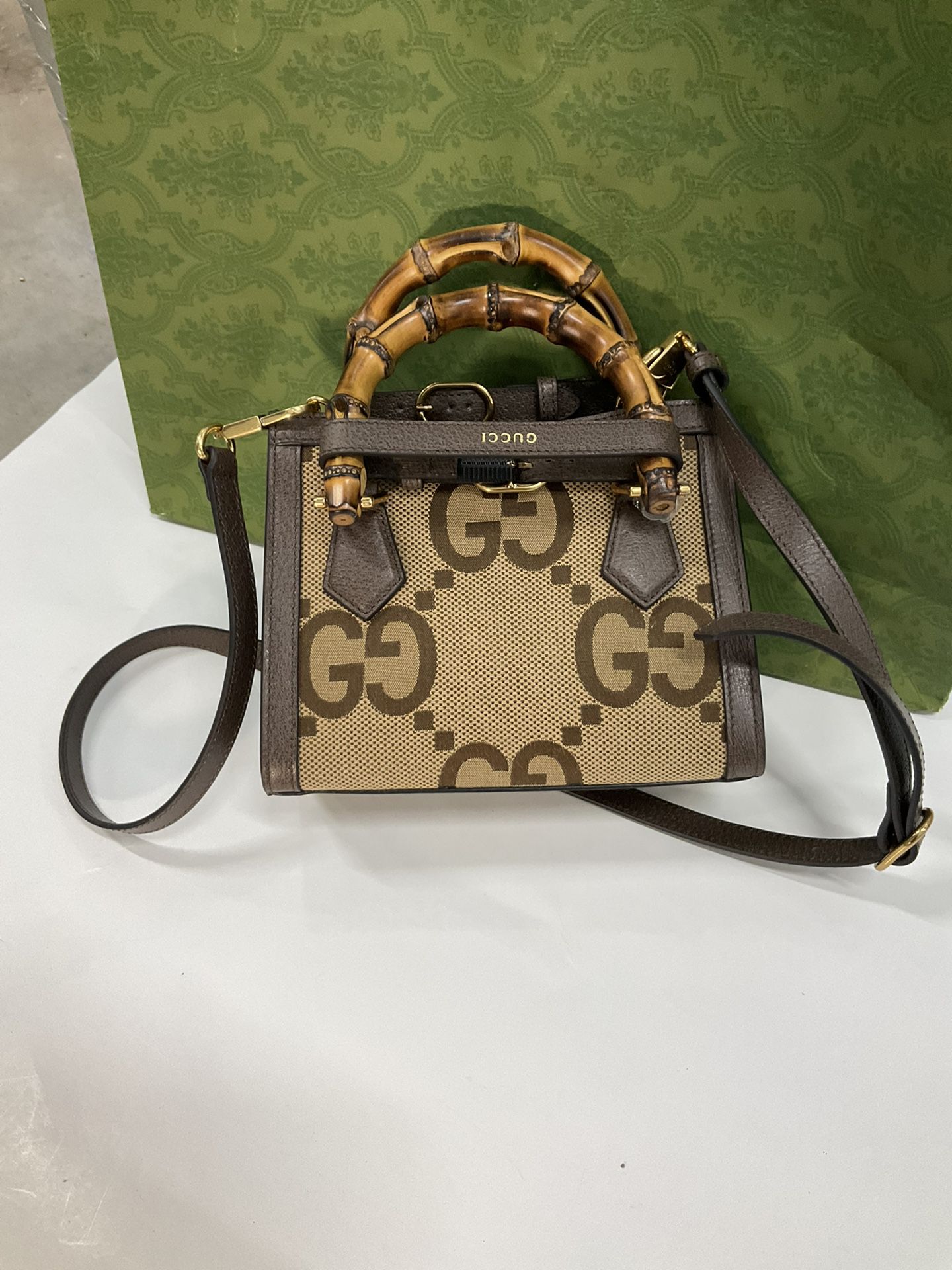 Gucci Jumbo GG Mini Diana Handle Bag