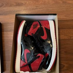 Air Jordan 1 Patent Bred (Used) Size 9.5 Men