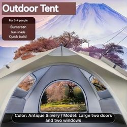 Automatic Quick-opening Tent For Camping, Waterproof And Windproof Simple Family Tent, Portable Automatic Tent For Fishing, Nature Walks