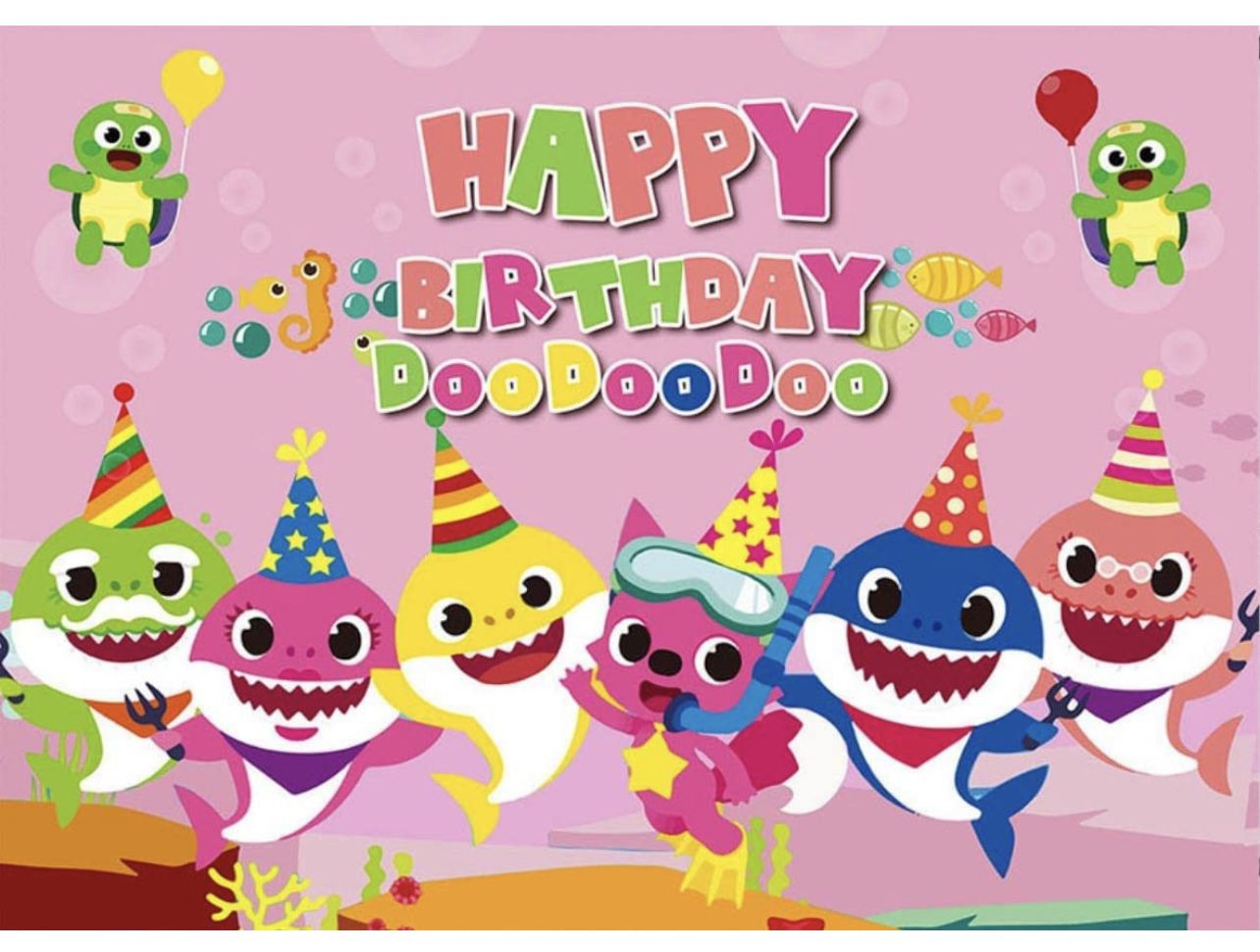  Baby Shark Birthday Decorations 