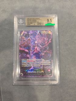 One piece, OP09-061, 2ND anniversary luffy leader, BGS 9.5