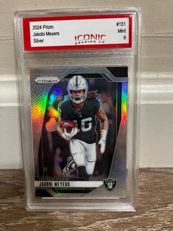 Jakobi Meyers Silver 2024 Prizm Graded Mint 9