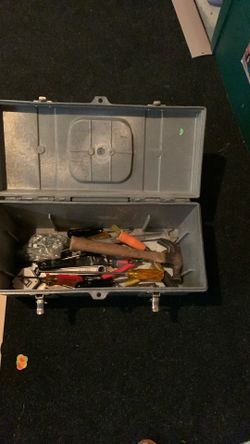 Tool box with tools