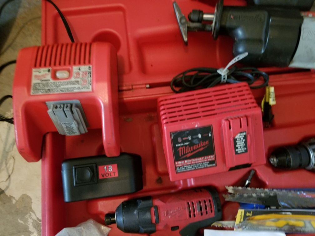 18 Volt Milwaukee tool set in great condition