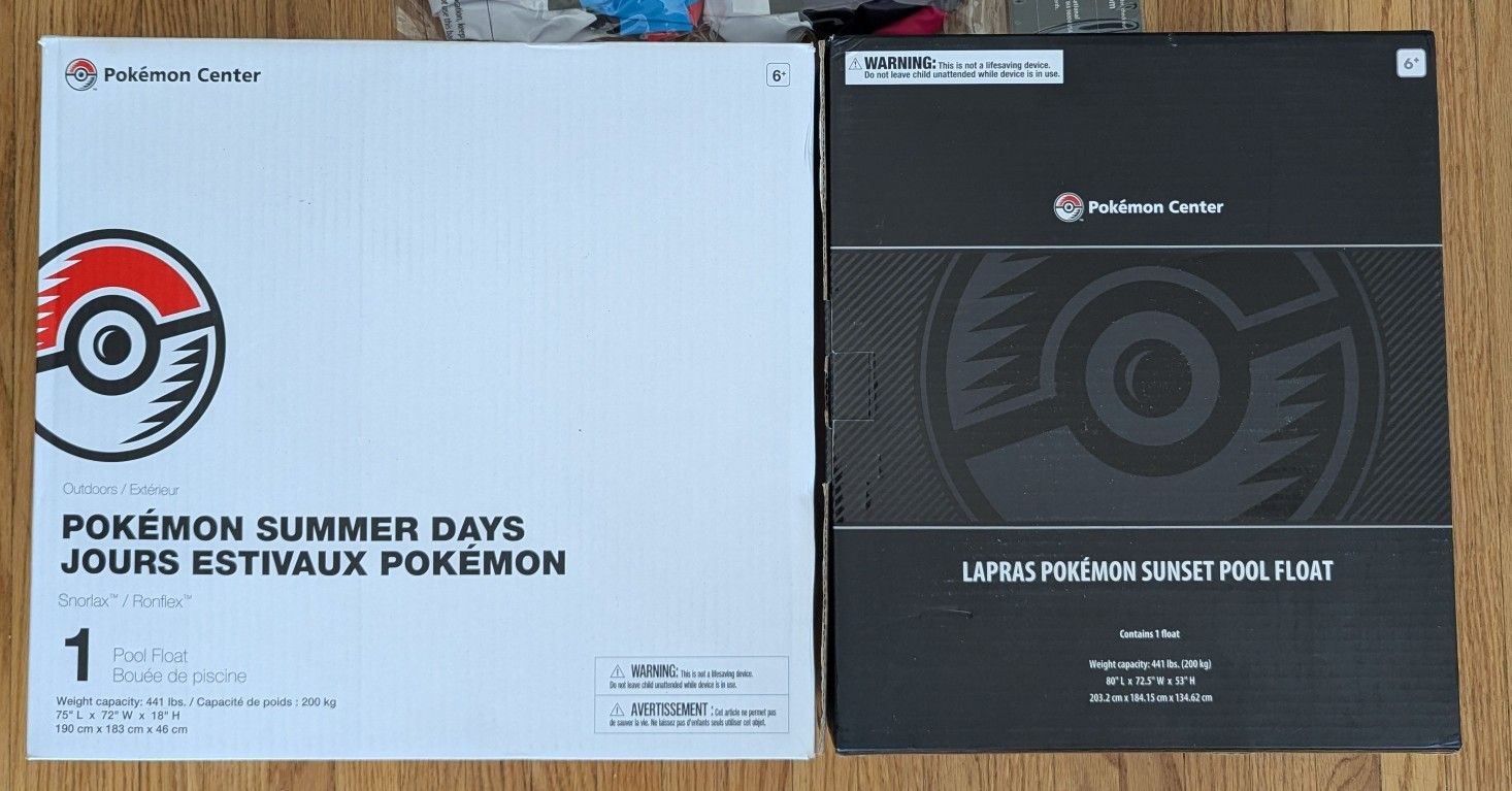 Pokemon Pool Float Bundle Snorlax & Lapras