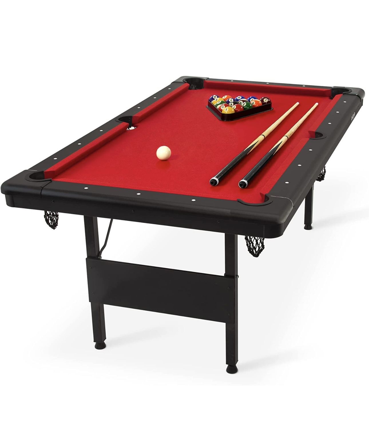 GoSports 6ft Billiards Table - Red