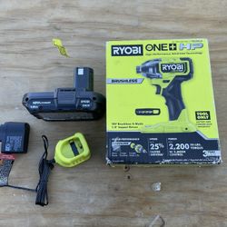Ryobi Cordless Brushless Hp 18v Impact Drill With Battery And Charger 