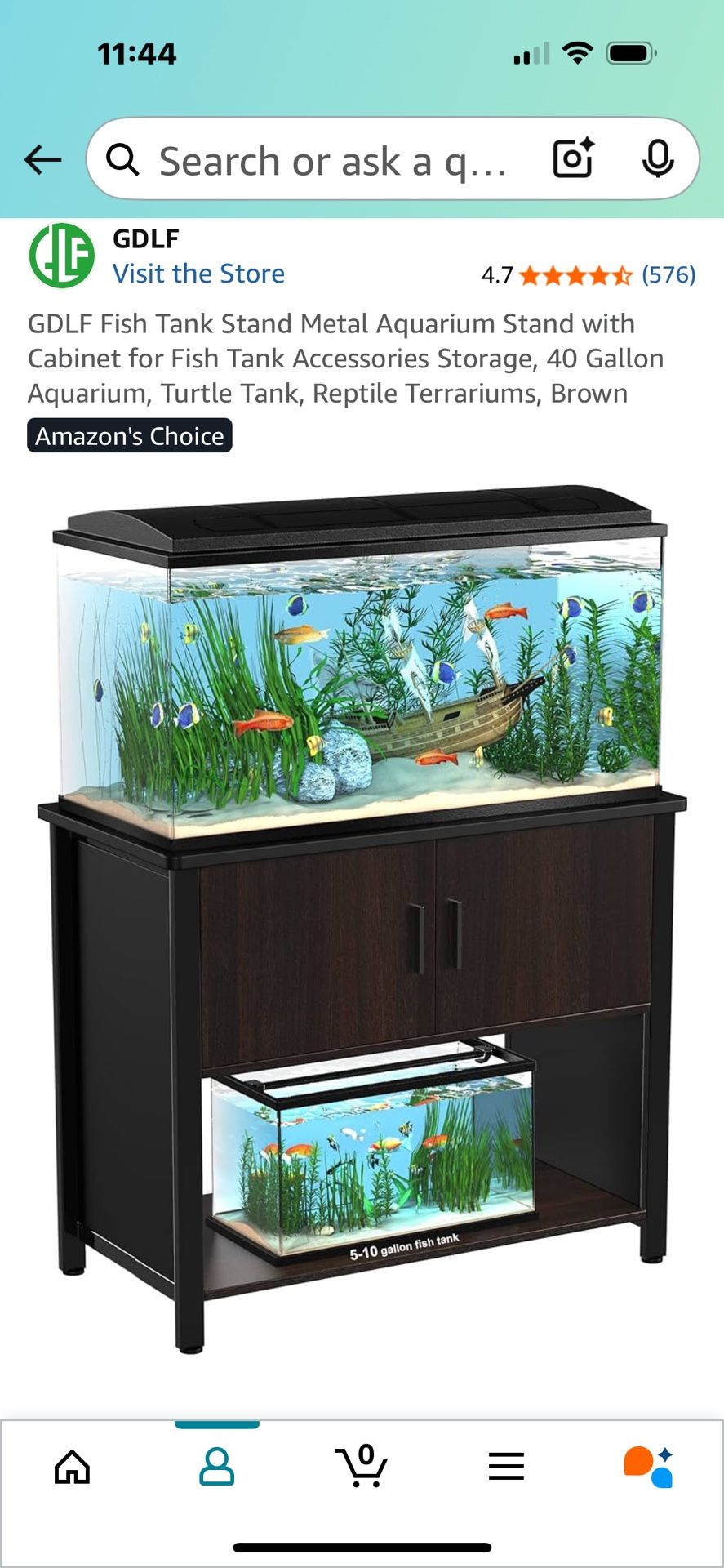 Fish Tank Stand & Cabinet