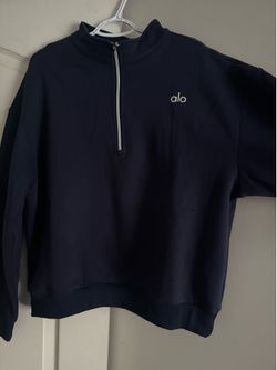 Alo Navy Blue Quarter Zip – Size L