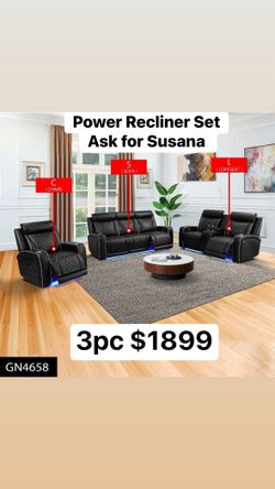 3pc power recliner set -Susana