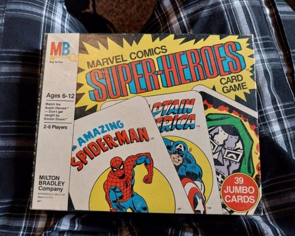 Rare Marvel Super Heroes Boardgame Vintage 1978 Complete With All Cards And Instructions