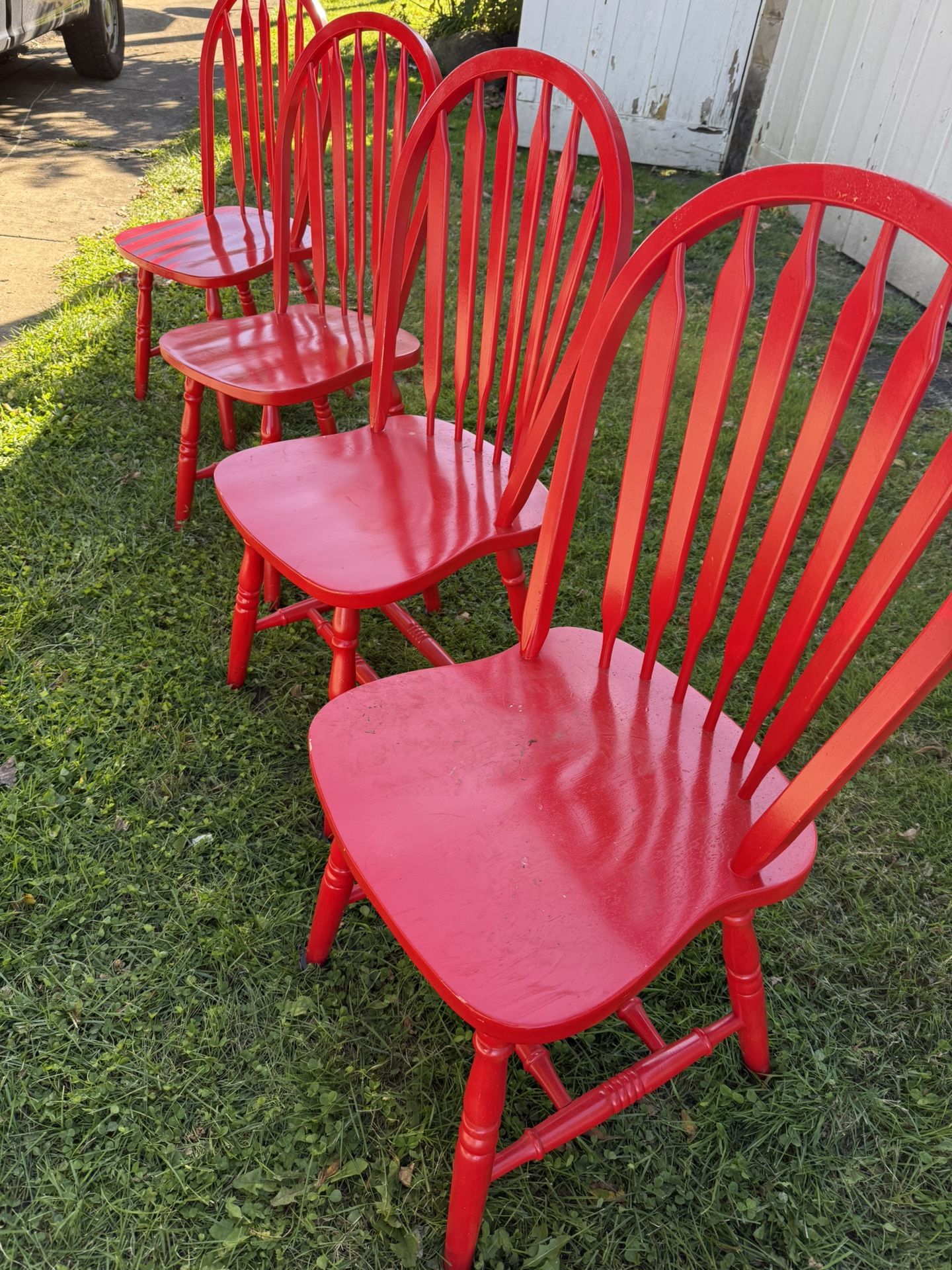 Set Of 4 Wooden kitchen Chairs