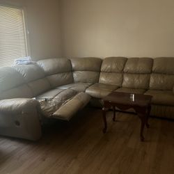 Free Leather Sectional 