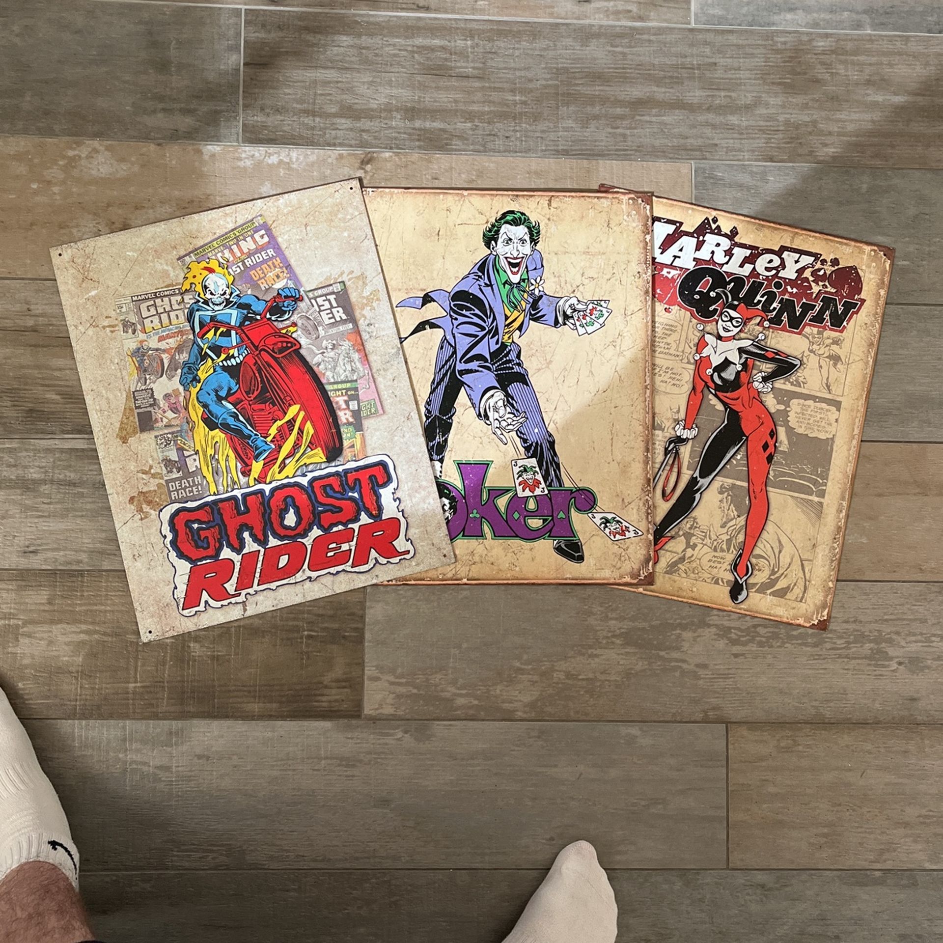 Metal DC/Marvel Comic Posters