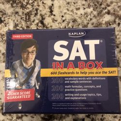 SAT Flashcards in a Box - New