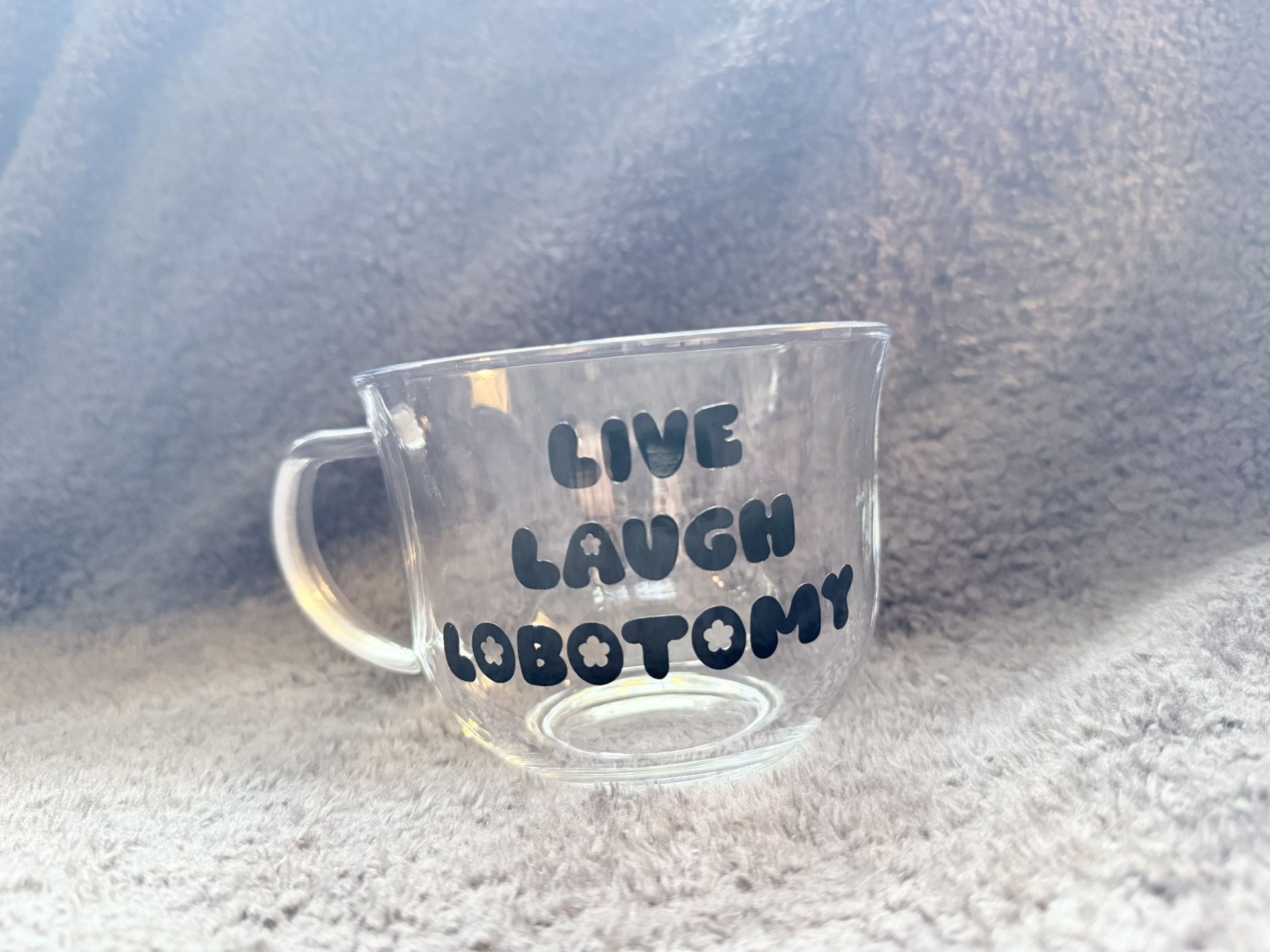 CUSTOM MADE/PREMADE Vinyl glass mugs