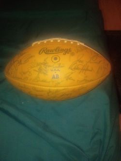 1974 rams signed football