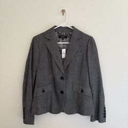 TALBOTS Women's Gray Blazer