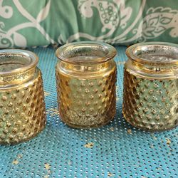 #Glass #Gold #Candleholders #Votive 