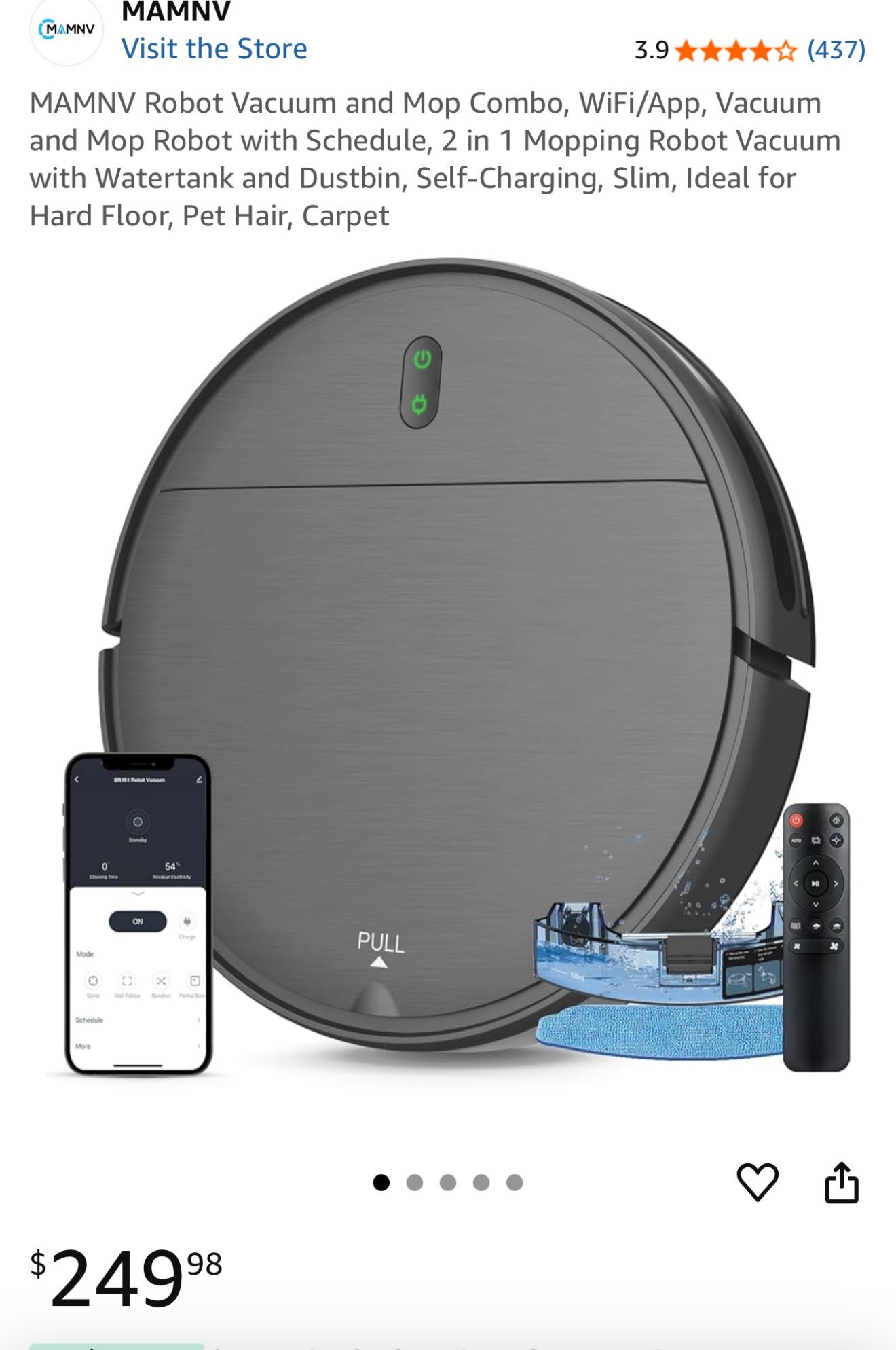 New 2 In 1 Robot Vacuum And Mop