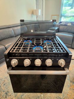 21" Furrion 3-Burner Gas RV Range w/Flame Sense