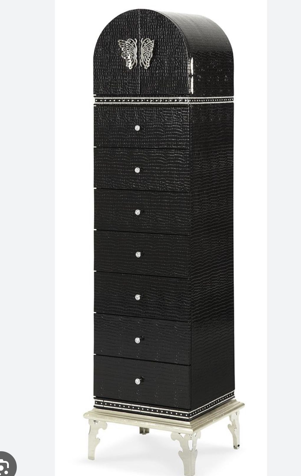 Black Hollywood Swank Lingerie Chest By Michael Amini!