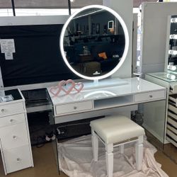 Vanity Set With Stool 