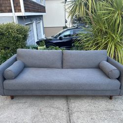 Wayfair Modern Charcoal Grey Sofa-FREE Delivery