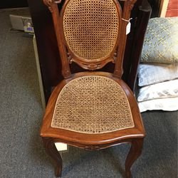 Wood and Cane Desk Chair in very good condition