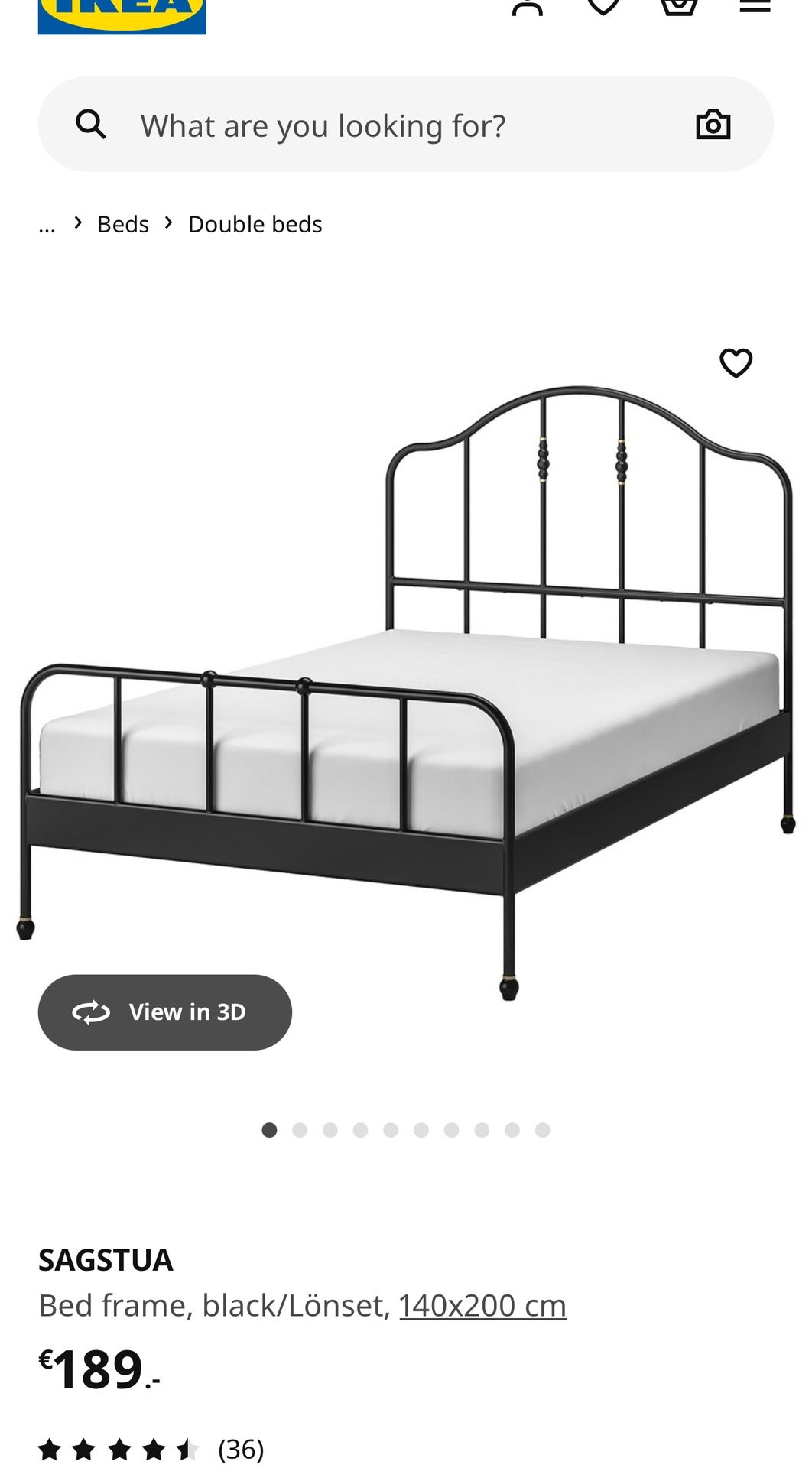 Full Ikea Sagstua Bed Frame