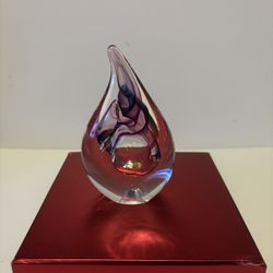 Adam JABLONSKI Crystal Art Glass Paperweight