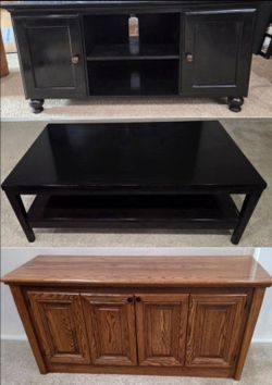 FURNITURE CABINETS & COFFEE TABLE