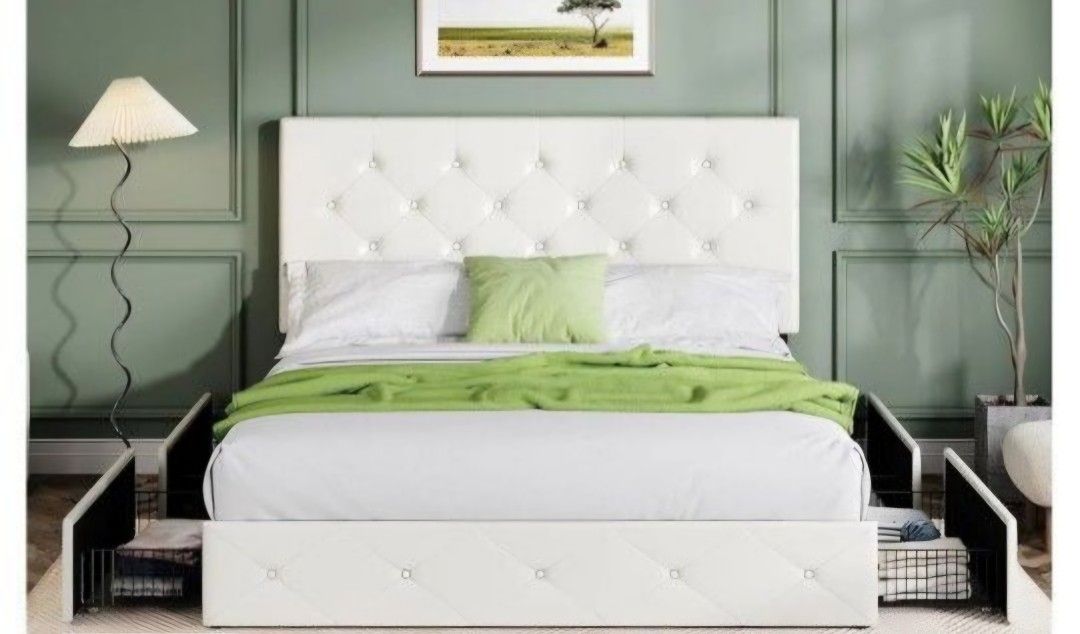 Full Size Bed Frame With Mattress