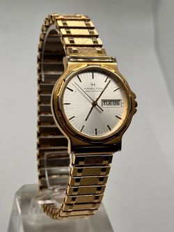 Hamilton Masterpiece Gold-Tone Quartz Watch