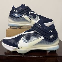 Nike Zoom Trout 7 Metal Baseball Cleats Men's Size 14 DC9904-404 Navy Blue White