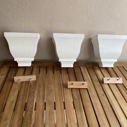 3 White Shelves