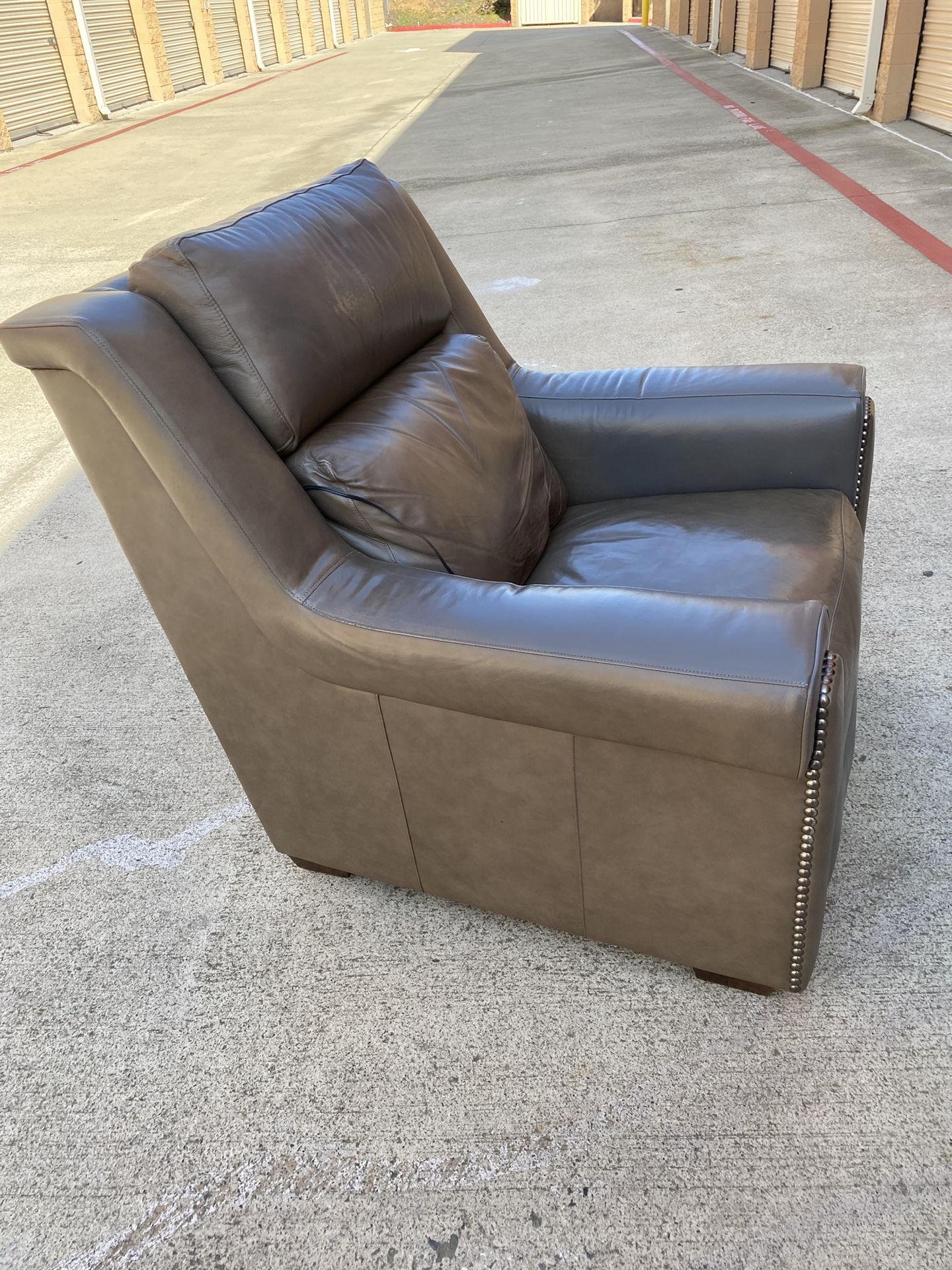 Leather Automatic Recliner Sofa
