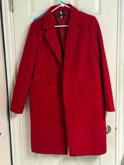 Tommy Hilfiger Red Wool Blend Coat size L