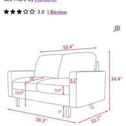 Small Black Couch 