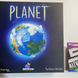 Planet 3D Board Game & 5 Alive Card Game 