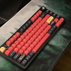 Custom Red Samurai Mechanical Keyboard