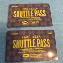 Coachella WK 1 Shuttle Pass
