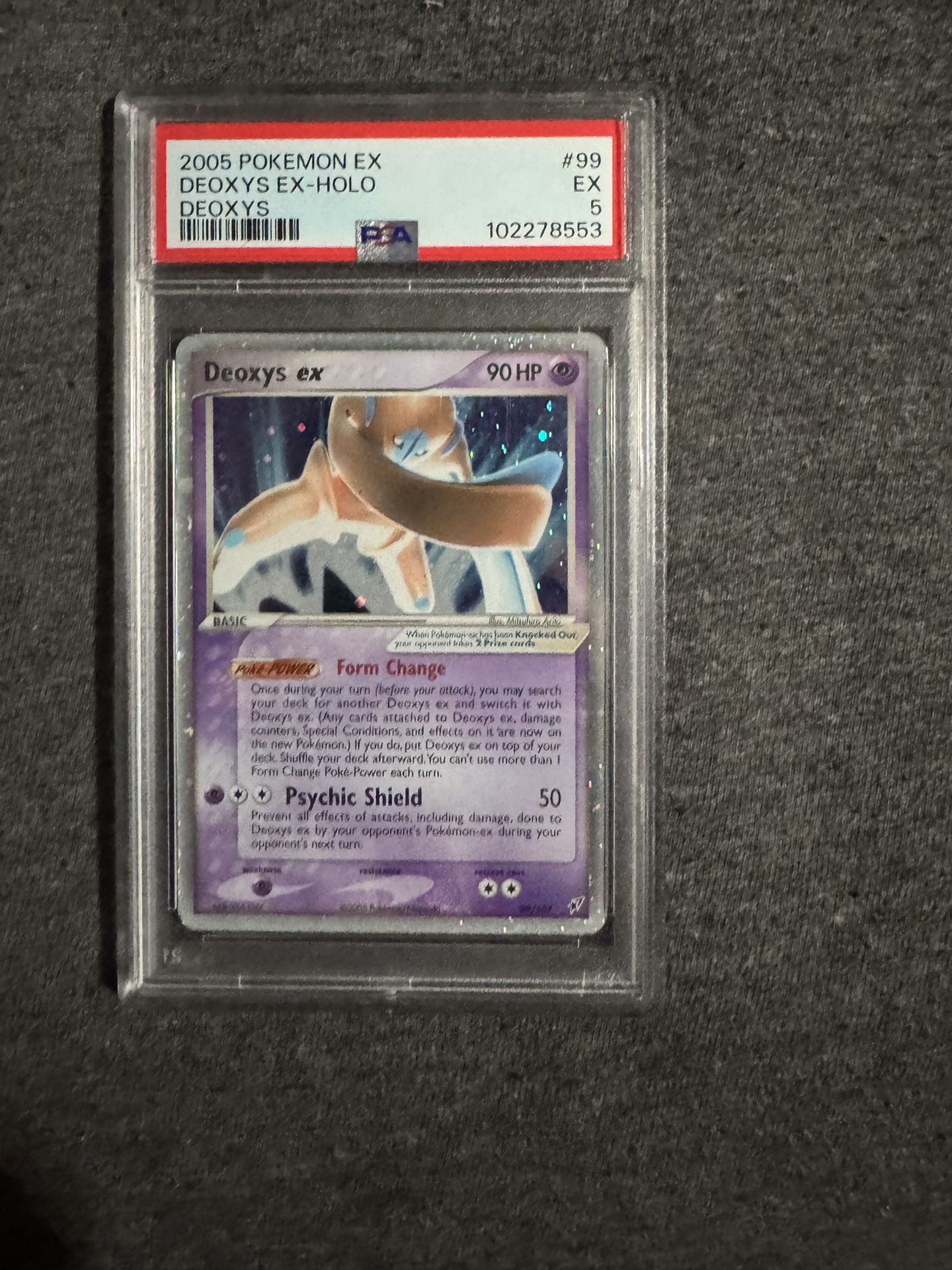 Pokemon Deoxys ex (Defense Forme) 99/107 Deoxys Holo