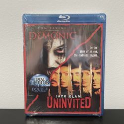 Total Terror 1 Demonic / Uninvited Blu Ray NEW SEALED Double Feature Horror