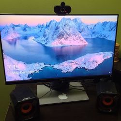 desktop computer with monitor