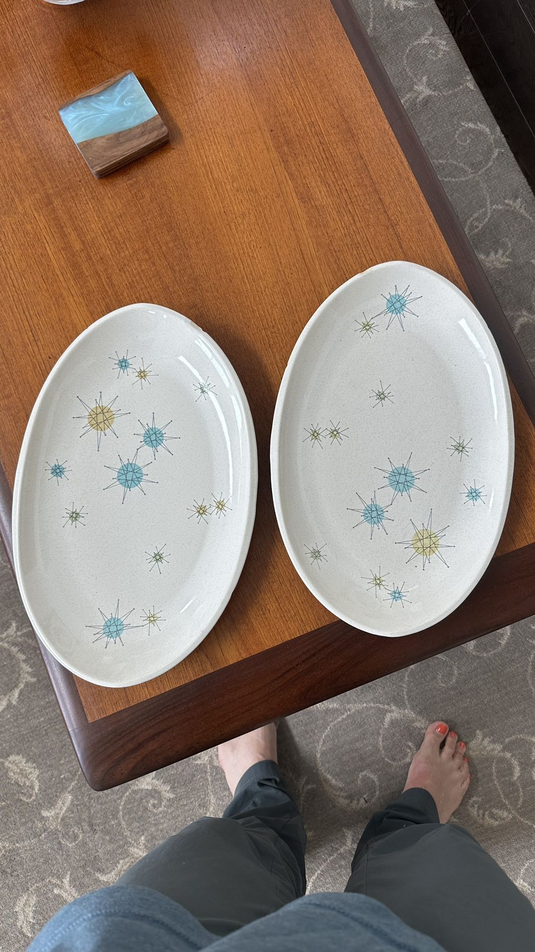 2 Franciscanware Starburst Platters