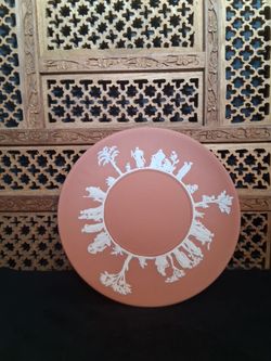 Vintage 1950s Wedgwood Terracotta Orange Jasperware Display Plate